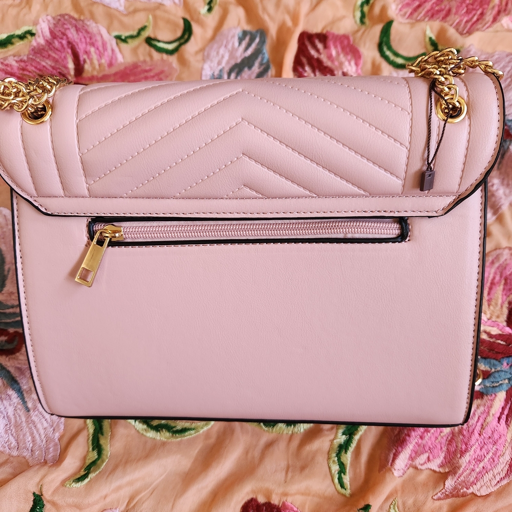 NEW Yves Saint Laurent Blush Chevron Shoulder Bag - Picture 3 of 4